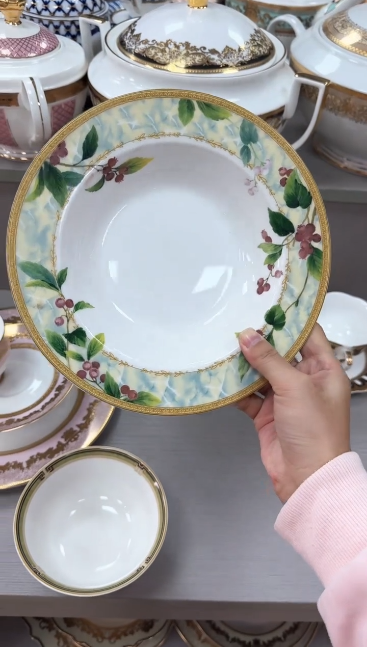 【闪购商品】瓷片8.5寸草帽盘2个 春节活动福利价