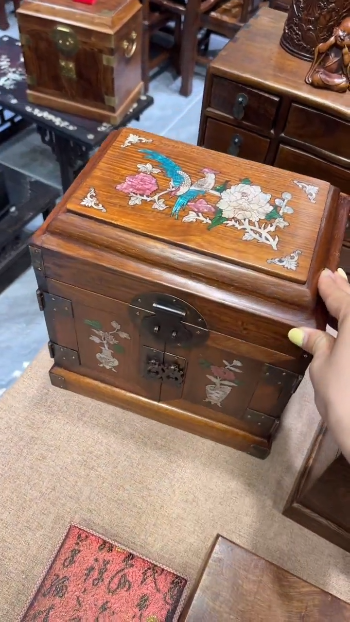 木锦上添花螺钿官箱