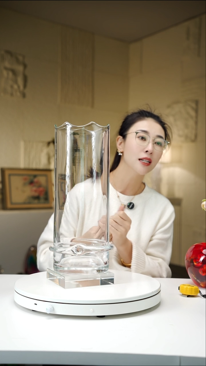 手工艺品琉璃净色设计款花器