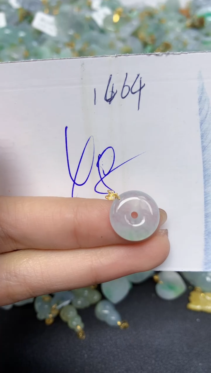 【闪购商品】翡翠颈饰18K金镶嵌 天然翡翠A货