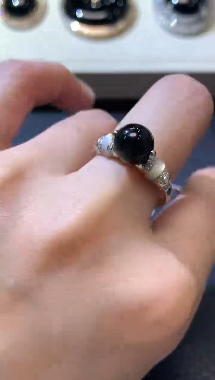 【闪购商品】翡翠戒指18K金镶嵌B6多样性发一件