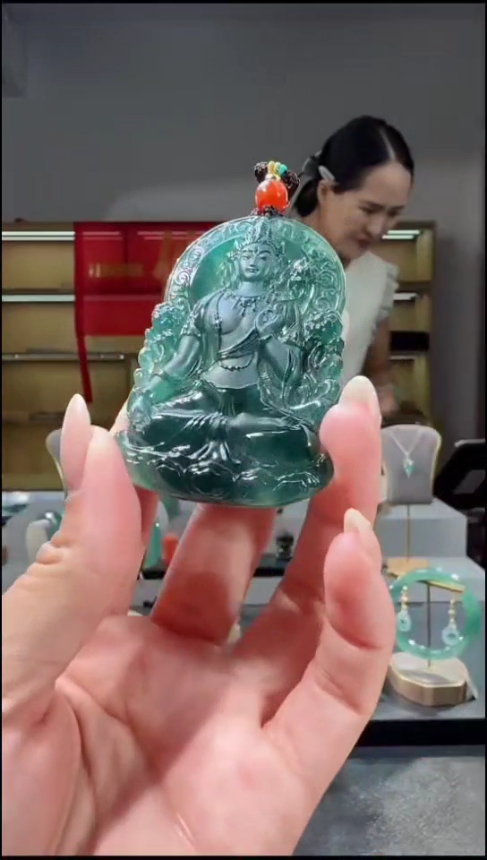 吊坠(不含链)未镶嵌翡翠度母