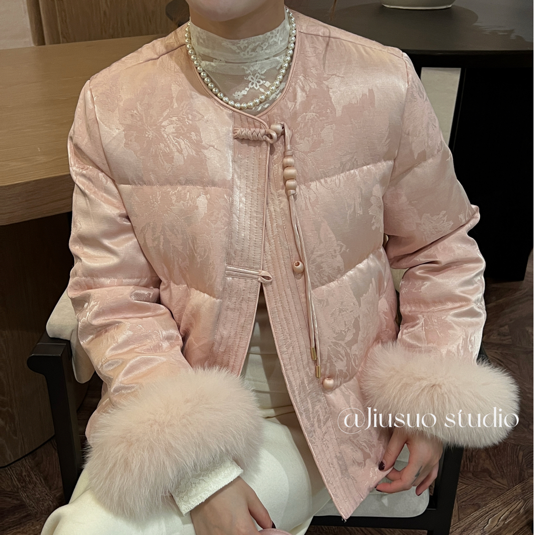 25856#国风百搭秋冬外套加绒加厚冬季潮流上衣气质棉服