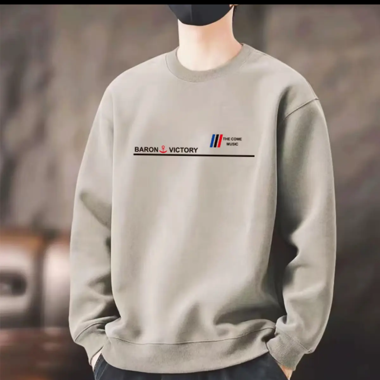 WY[一折粉丝福利]2025秋季圆领卫衣印花男生休闲印花百搭男女同款