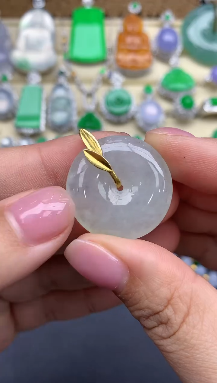 【闪购商品】翡翠颈饰18K金镶嵌66-中国好珍宝