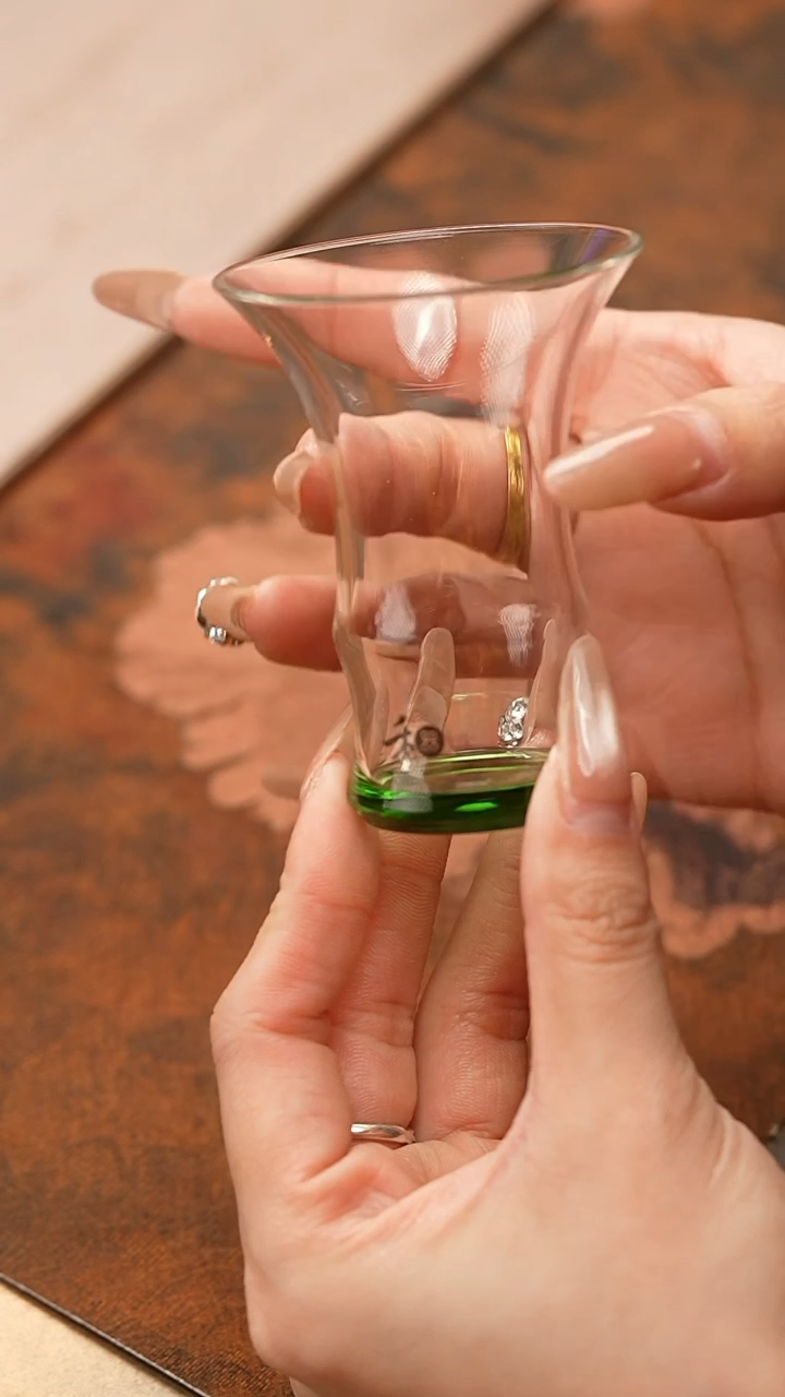 【闪购商品】禾器/晶彩君悦单杯/湖绿