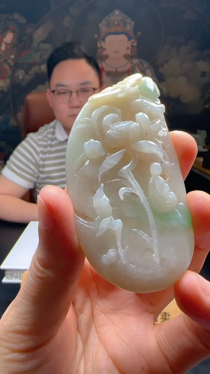 【闪购商品】定制翡翠未镶嵌L-@@QJXS2847