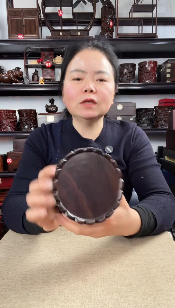 木双层莲花大号老李红木工艺品