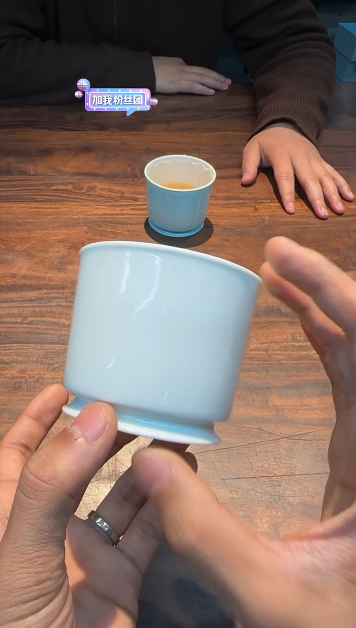 【闪购商品】清本源 内模印莲瓣·甜白·容天杯