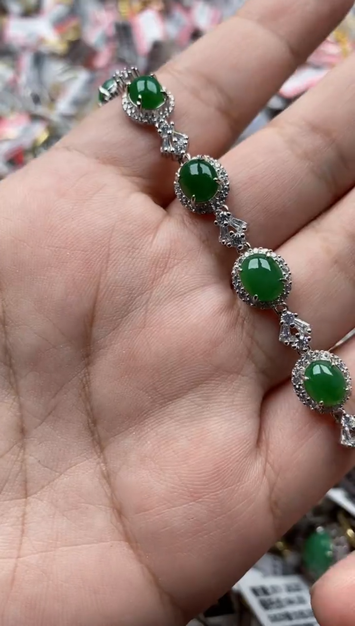 【闪购商品】翡翠戒指银S925镶嵌9999---3