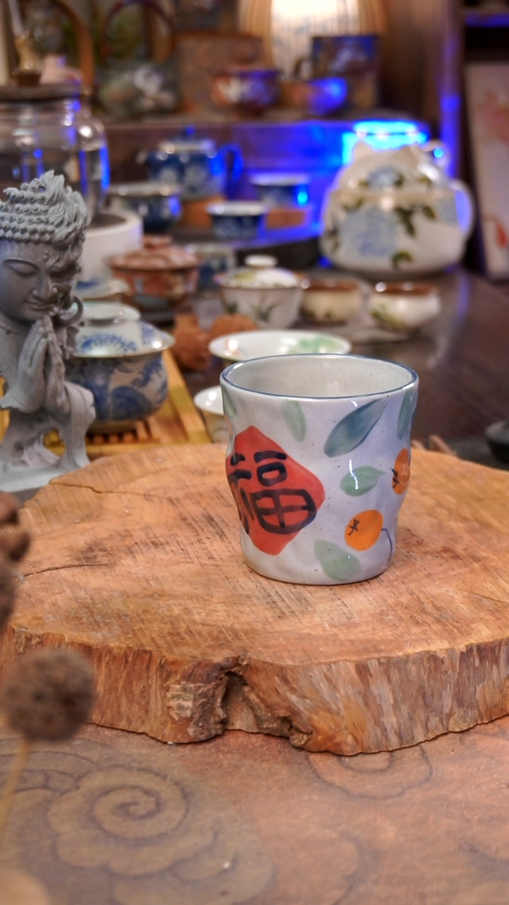 杯子福手工手绘手工手绘
