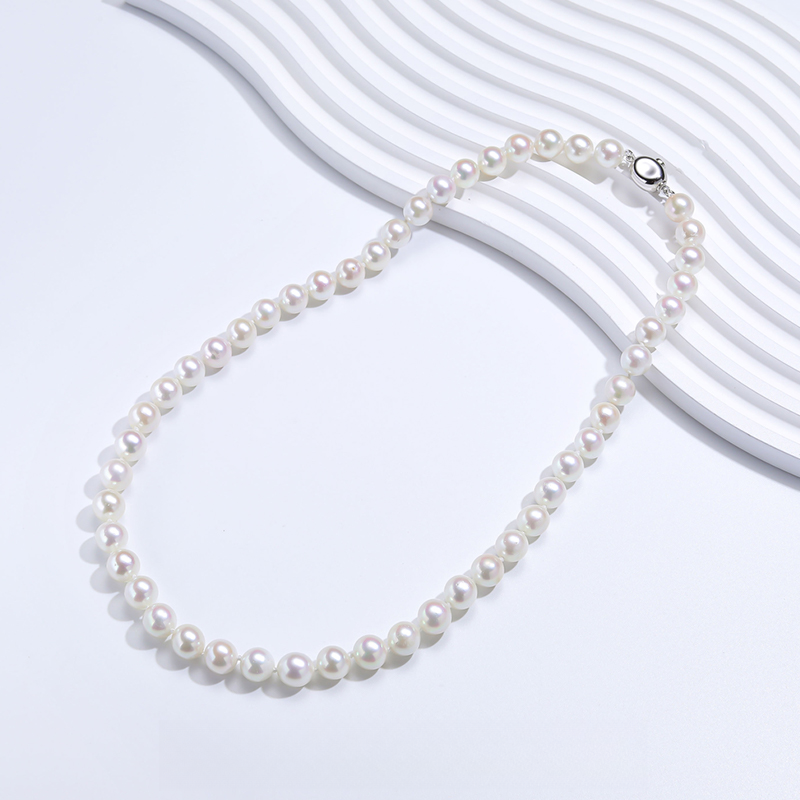 【乔森-甄爱】海水akoya珍珠项链 8-9mm 真科研大证