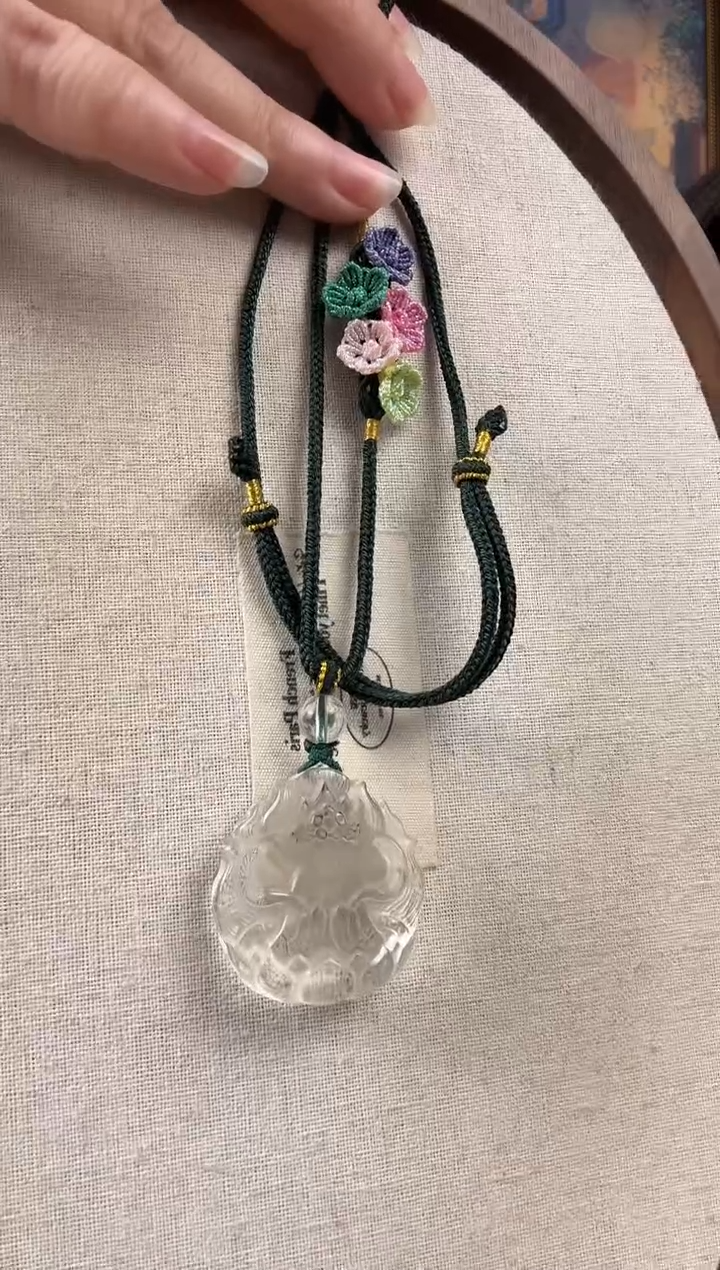 颈饰未镶嵌水晶纯天然水晶吊坠