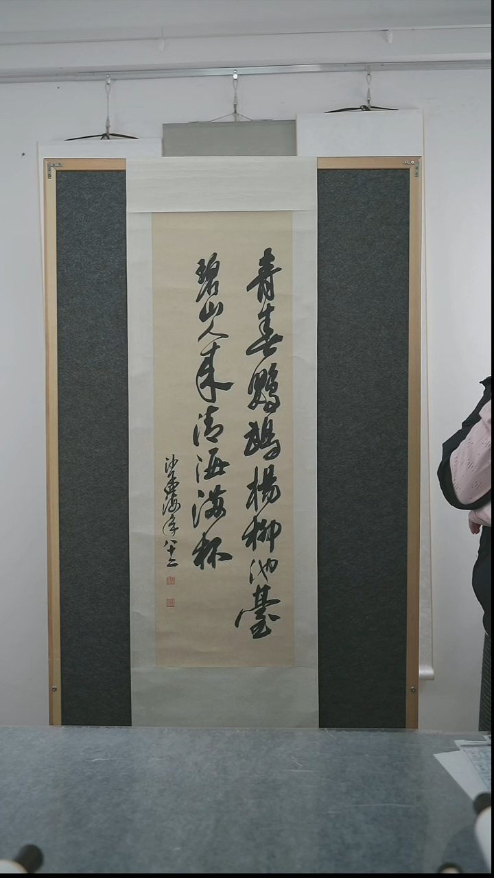 书法宁****S沙老师多字书法立轴