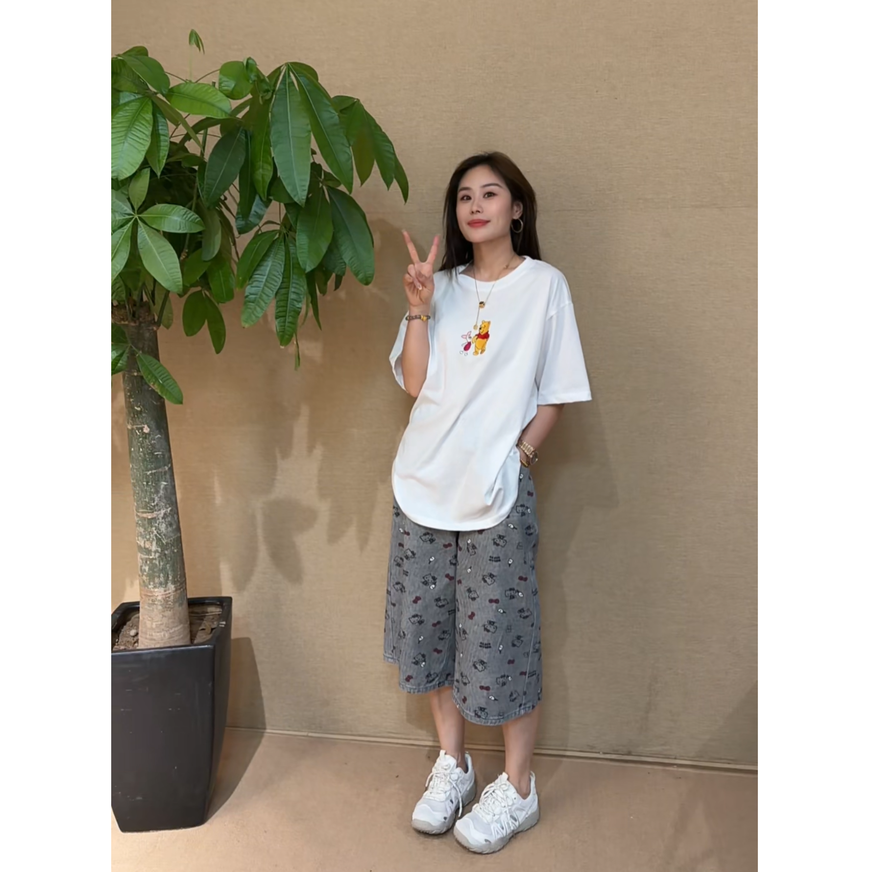 维尼熊短袖 A 白色 3065
