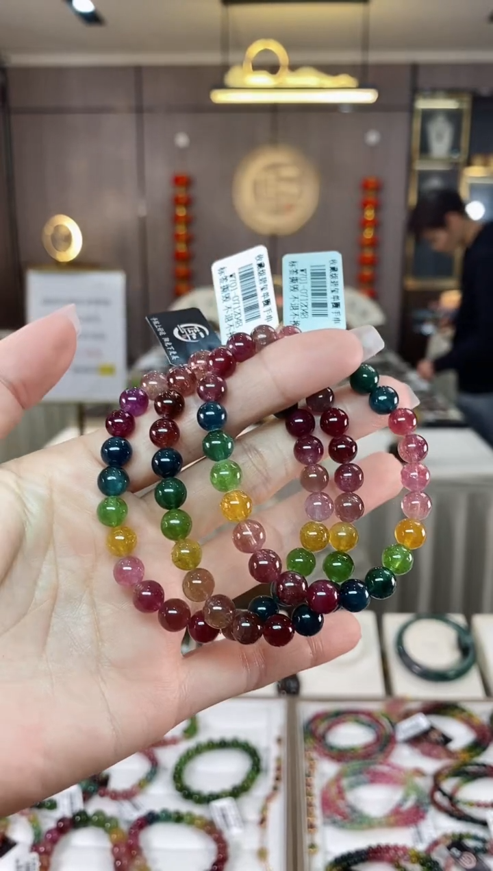 【闪购商品】碧玺单圈手串7mm+未镶嵌（多样性发一条）hon