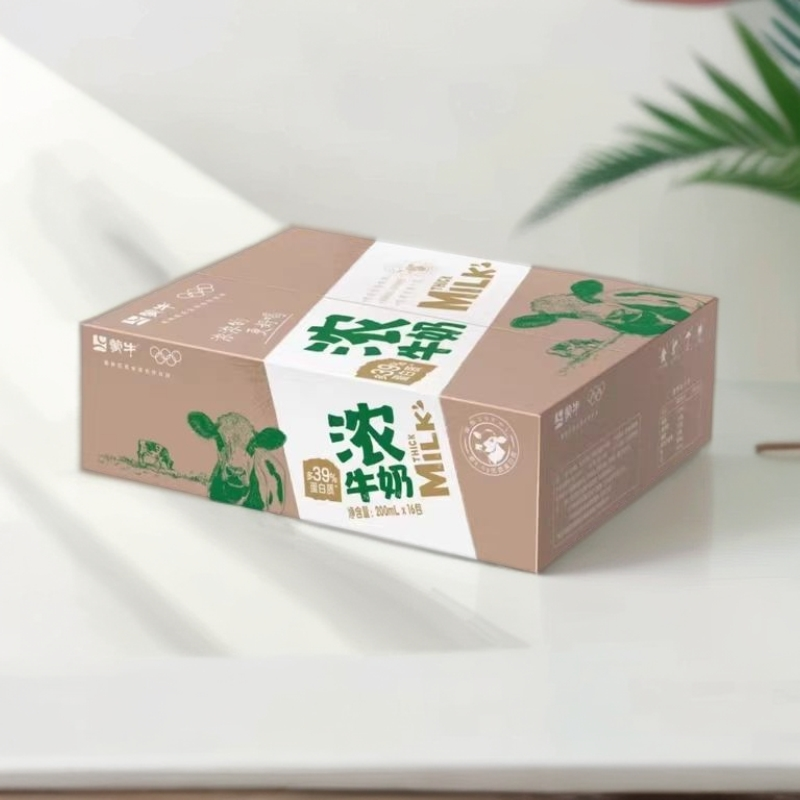 11月初蒙牛精选牧场爱克林浓牛奶200ml*16包 营养