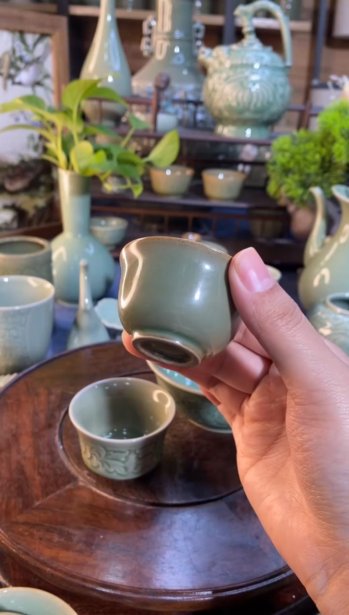 【闪购商品】XG001黑泥素面小茶杯薄胎失圆4只微瑕