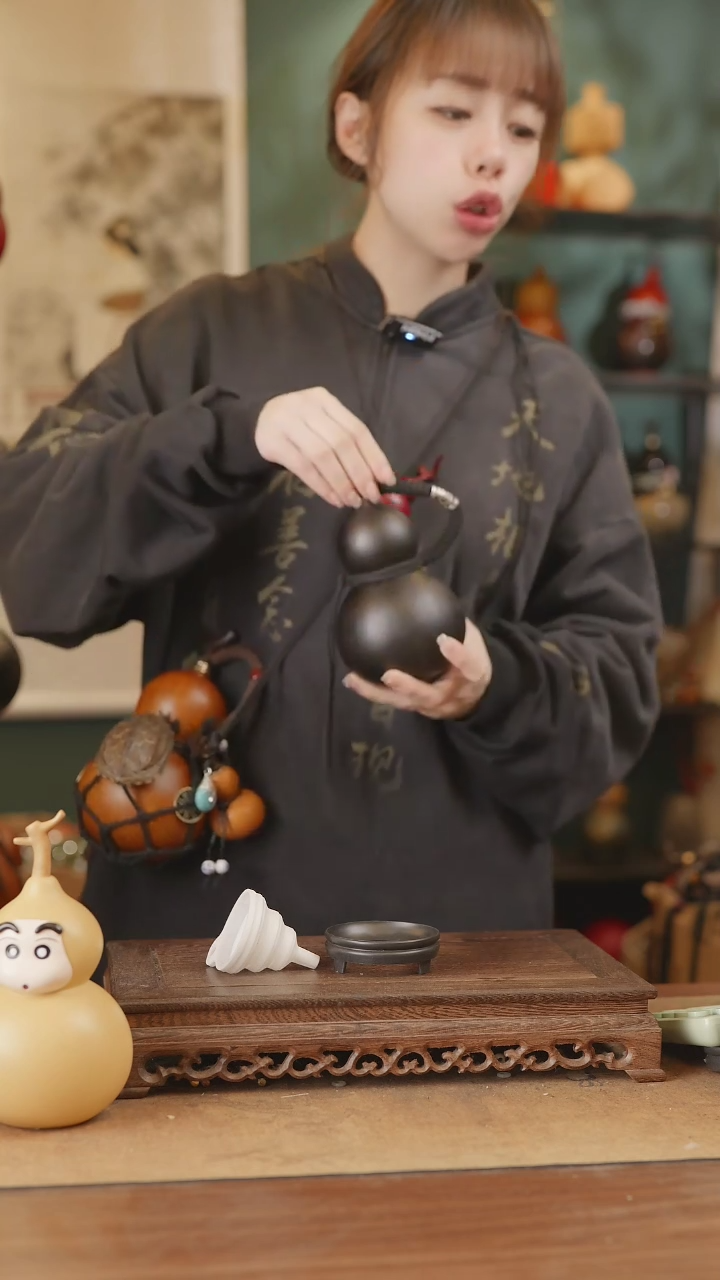 【闪购商品】3号精品天然大漆工艺防渗内胆酒葫芦~