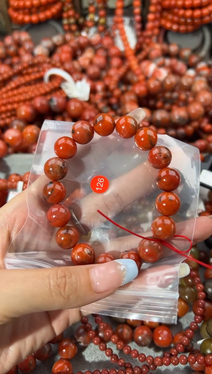 未镶嵌手串南红玛瑙12+