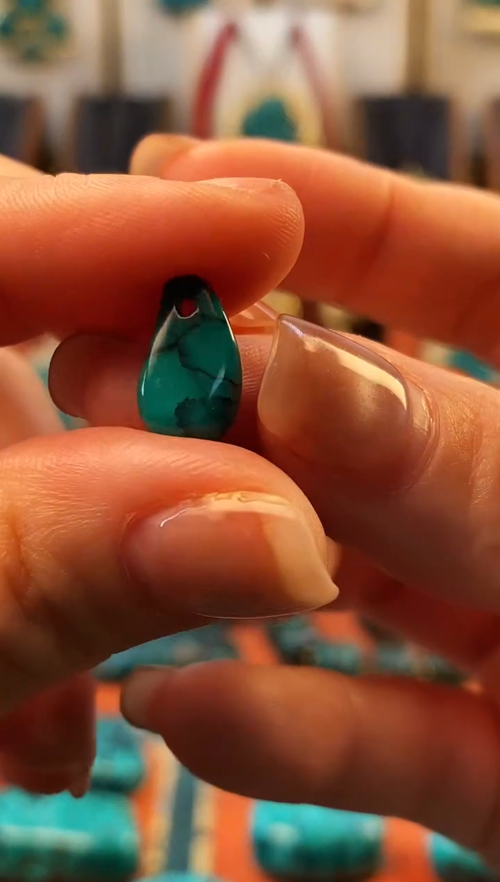 未镶嵌绿松石.网花  侧挂 