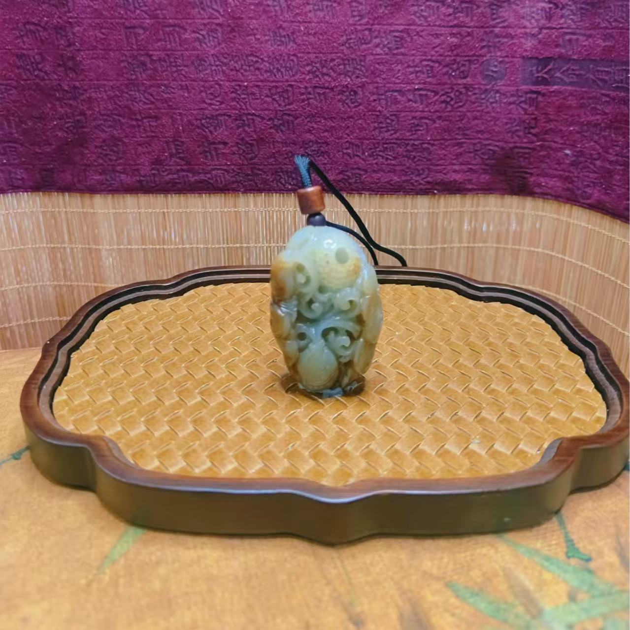 A和田玉锦鲤吊坠0910