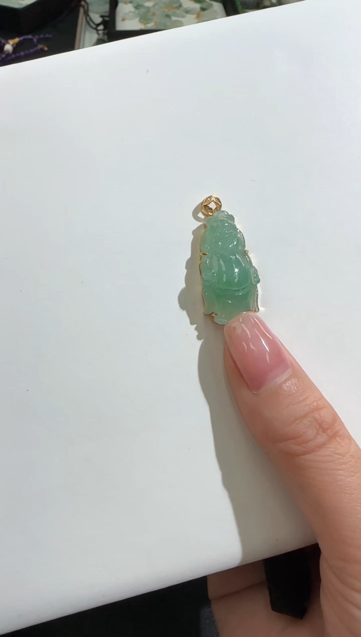 【闪购商品】翡翠颈饰18K金镶嵌0250224162