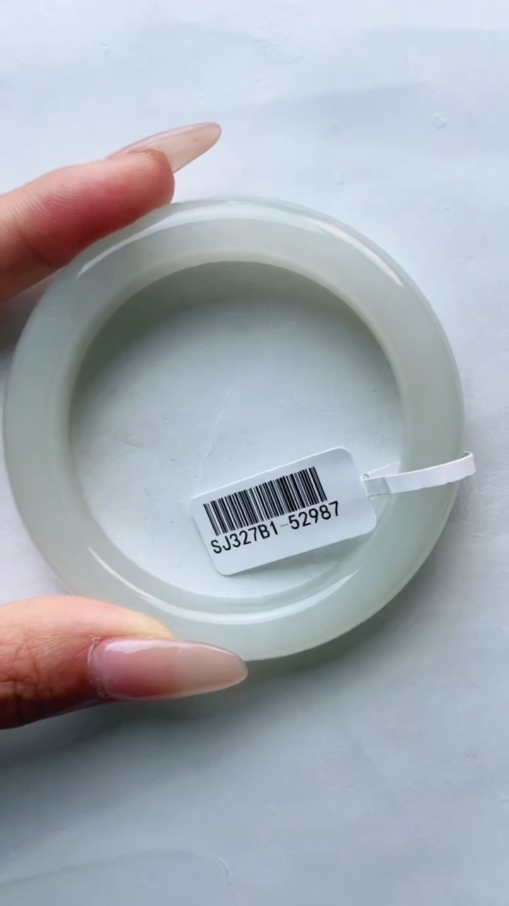 和田玉手镯未镶嵌57