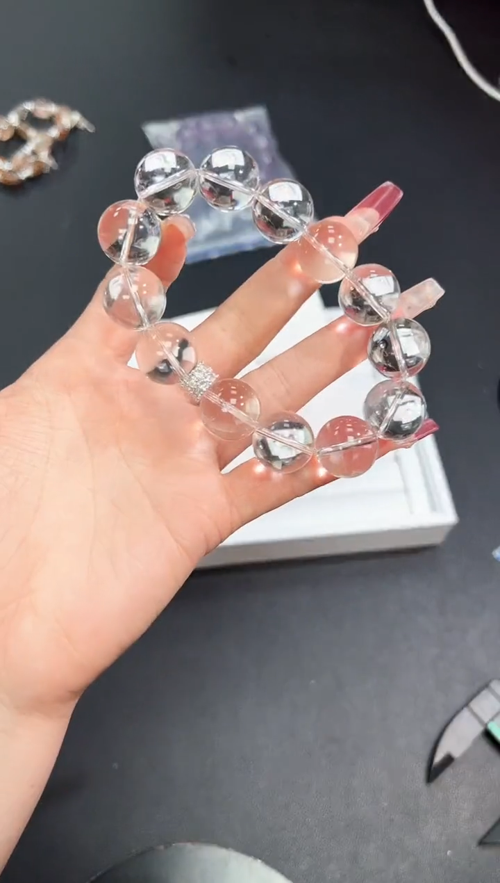 【闪购商品】水晶手串未镶嵌35m多样性发其一/1条默认微瑕