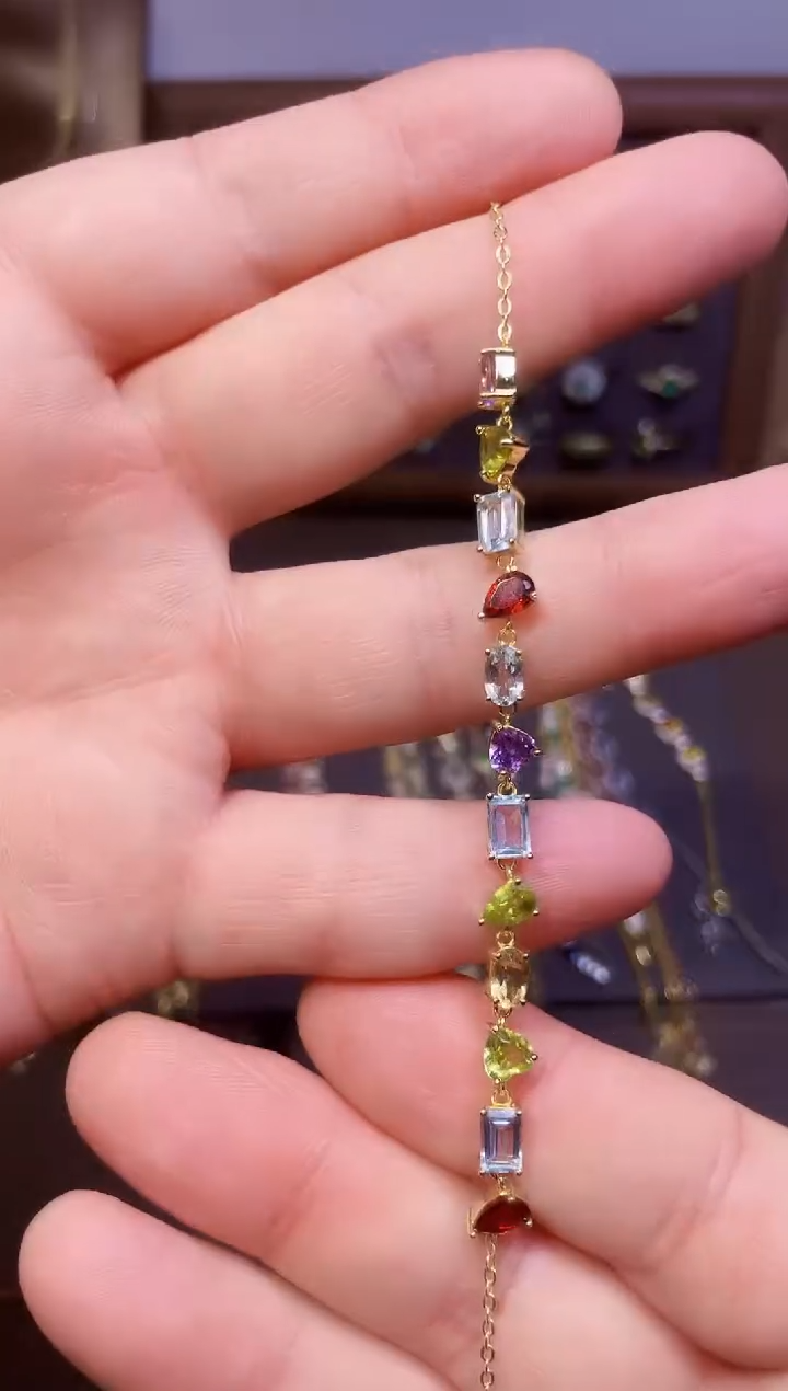 【闪购商品】水晶手链银S925镶嵌一条