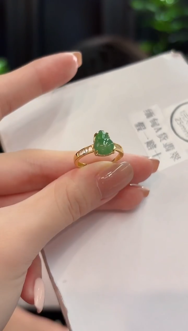 未镶嵌戒指翡翠 缅甸A货/支持复检/一件