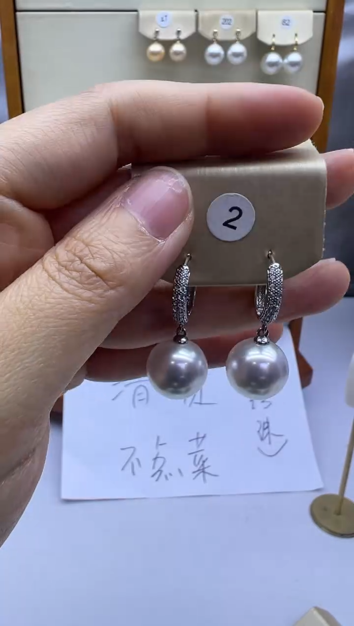 未镶嵌耳饰淡水珍珠2