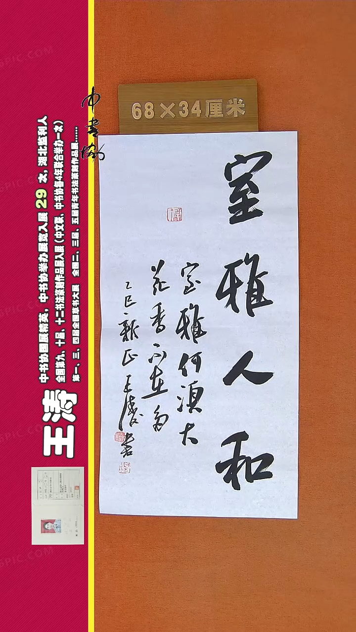【闪购商品】书法831a王涛书法作品