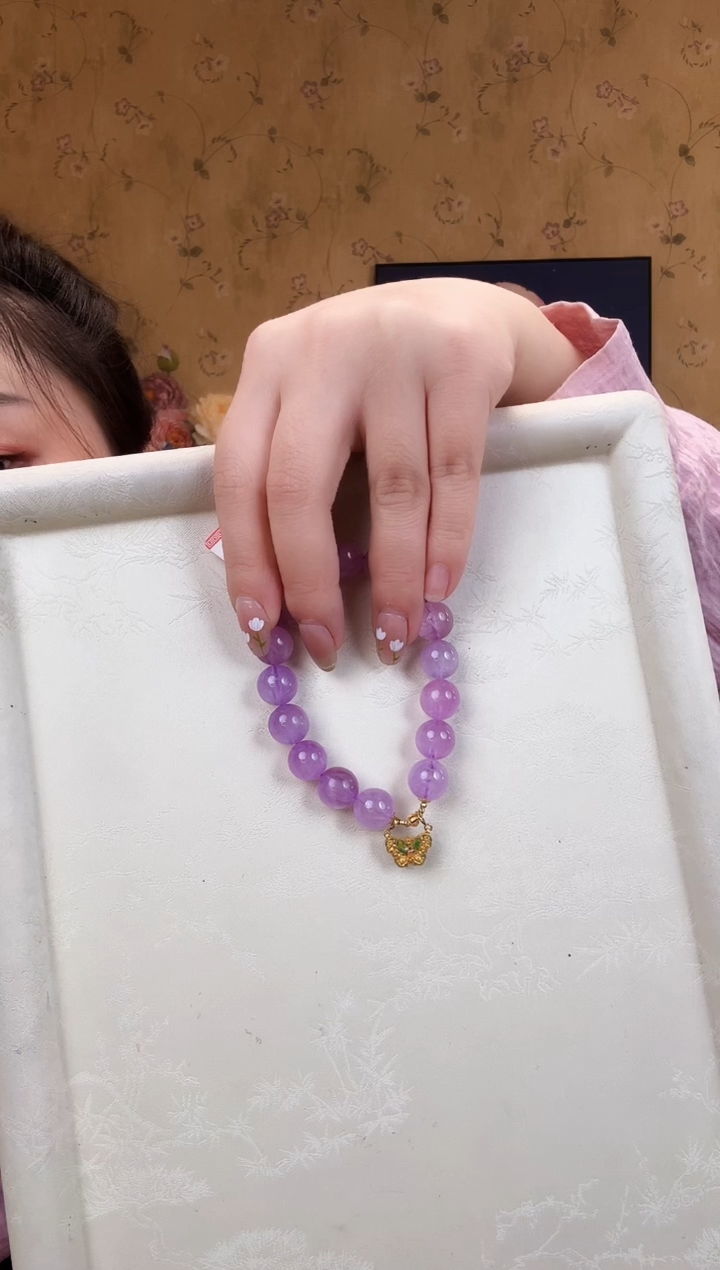 【闪购商品】锂辉石手串未镶嵌手串1176