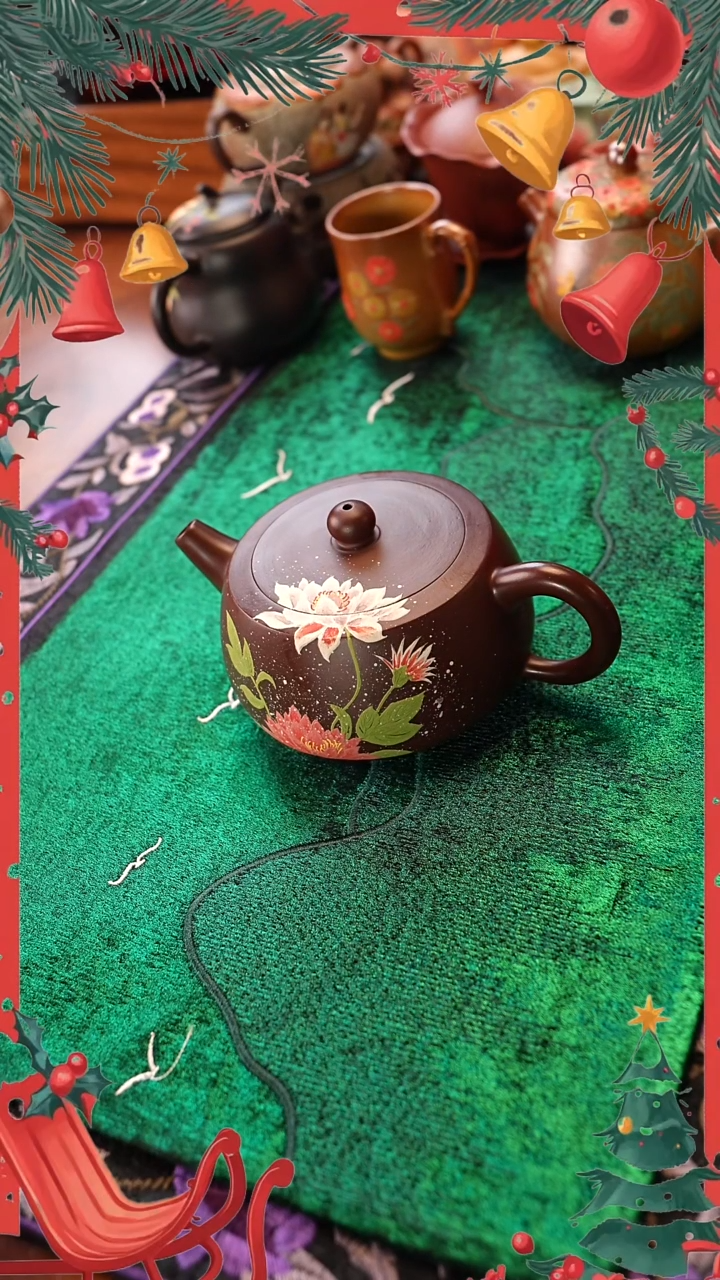 茶壶紫砂紫朱泥汉瓦壶 