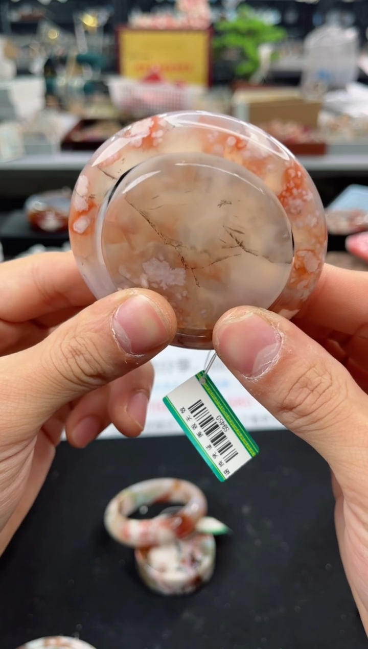 【闪购商品】石英质玉手镯未镶嵌53圈口（赠品镯心）S9450