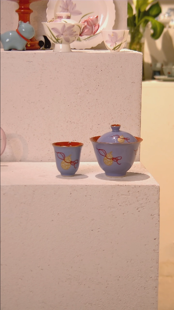 盖碗+茶杯 哈哈哈