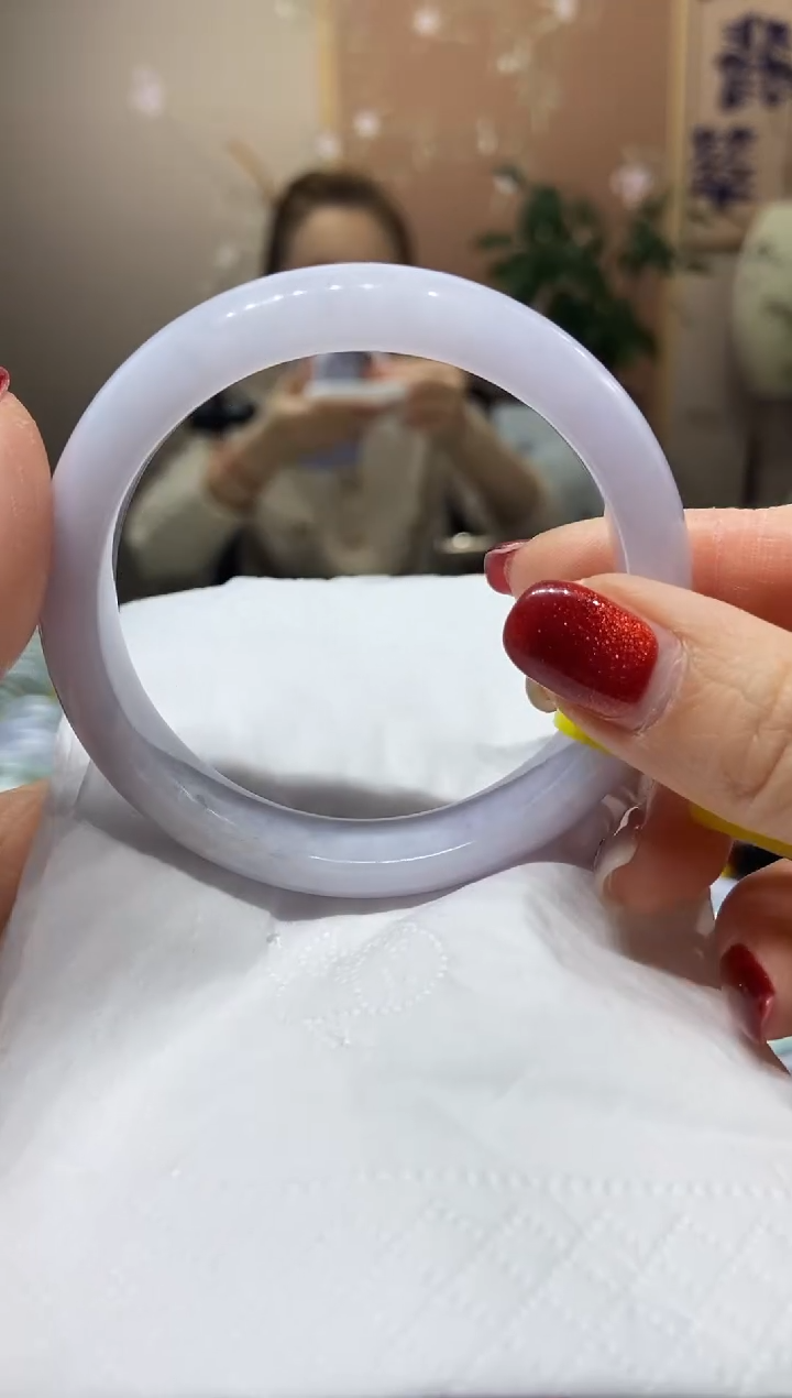 【闪购商品】翡翠手镯未镶嵌圈口56 57