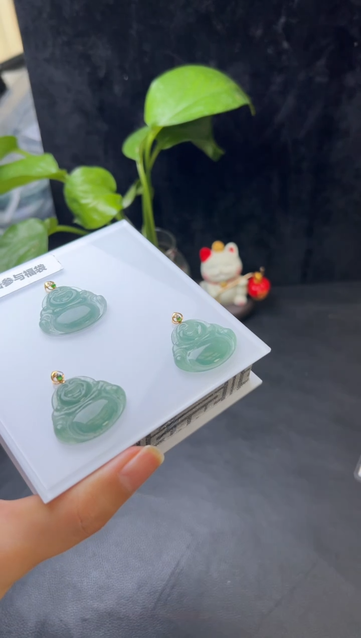 【闪购商品】翡翠颈饰18K金镶嵌008-23110多样性发一件