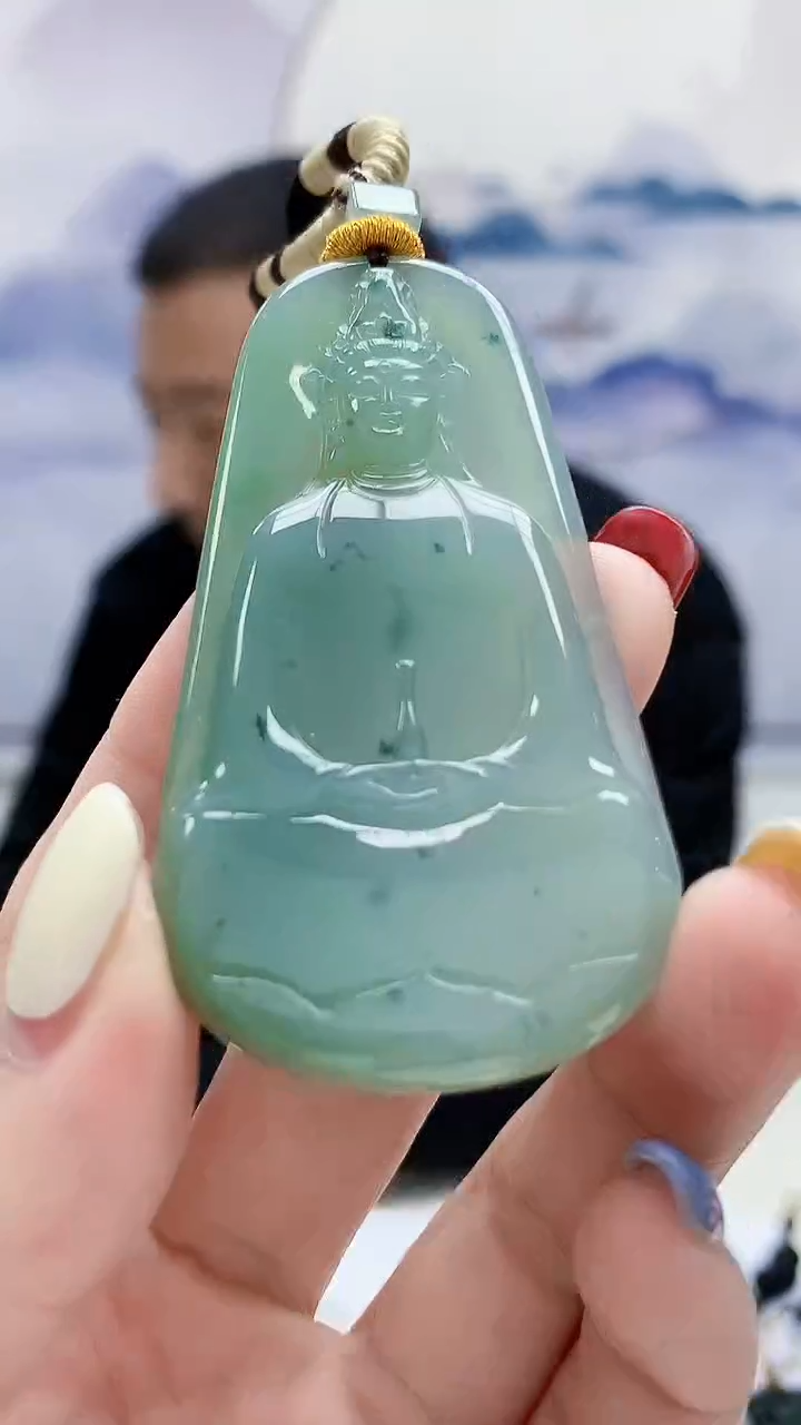 定制翡翠未镶嵌4898lr-毛货挂件159