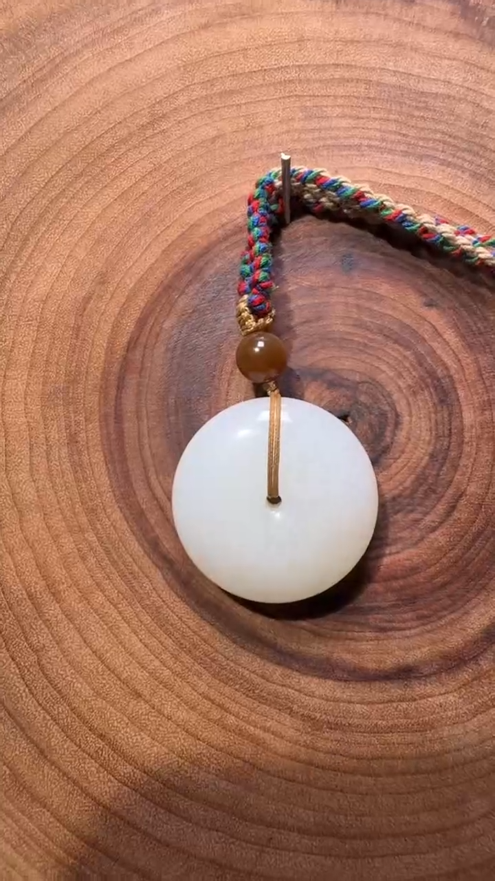 颈饰未镶嵌和田玉云*和田玉白玉平安扣