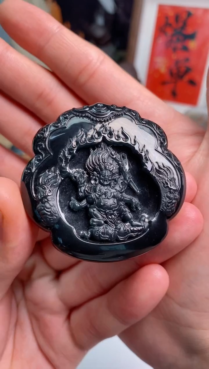 【闪购商品】定制翡翠未镶嵌大黑天