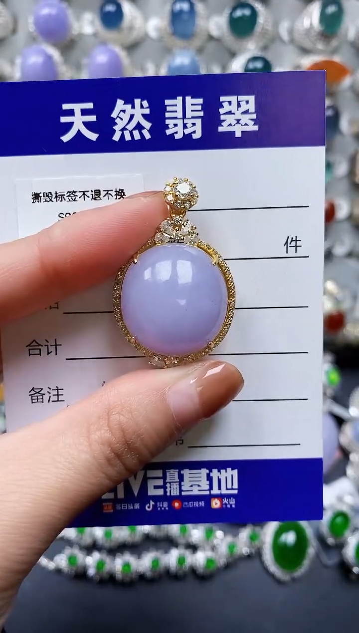 【闪购商品】翡翠颈饰银S925镶嵌0145