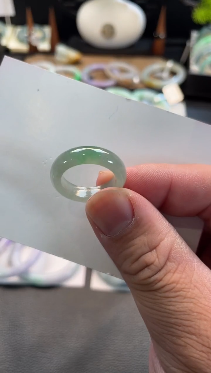 未镶嵌戒指翡翠446号链接 有纹裂 1516