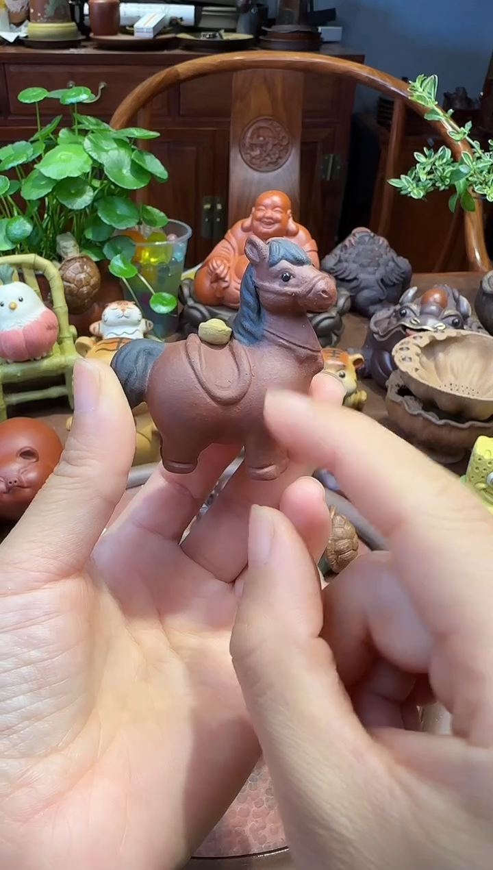 紫砂茶宠紫砂唐马