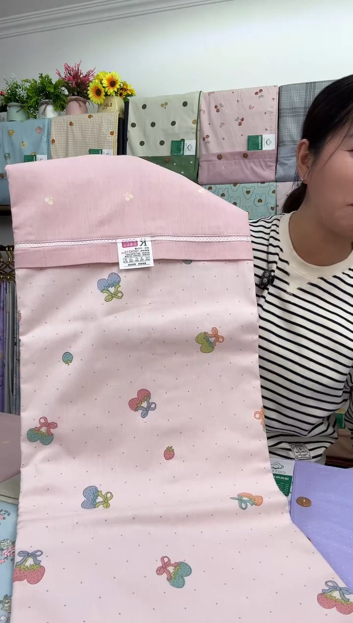 棉棉全棉单人被罩适合1.5*2.0被子用