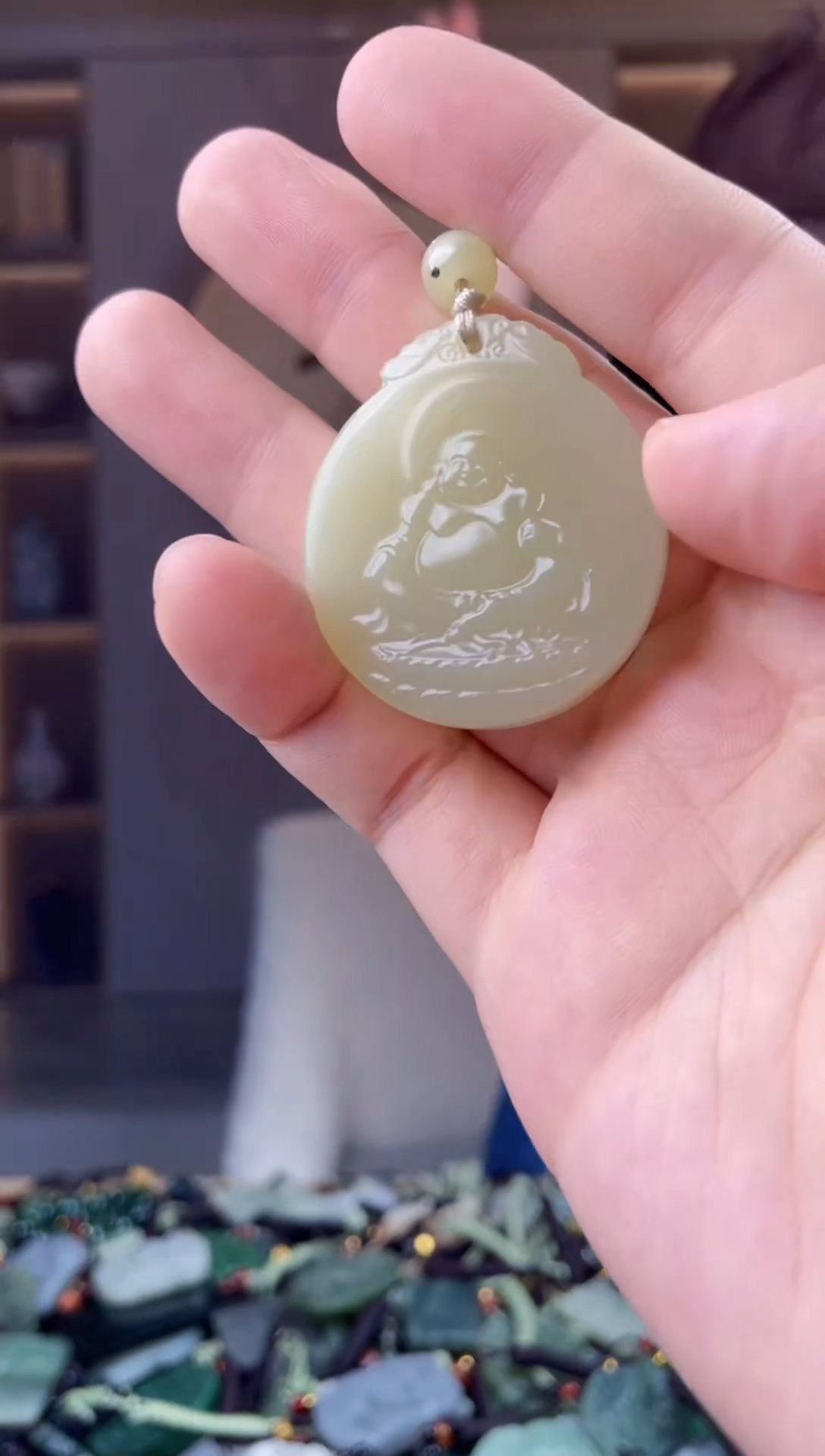 颈饰未镶嵌和田玉拍一发一，多样性发货