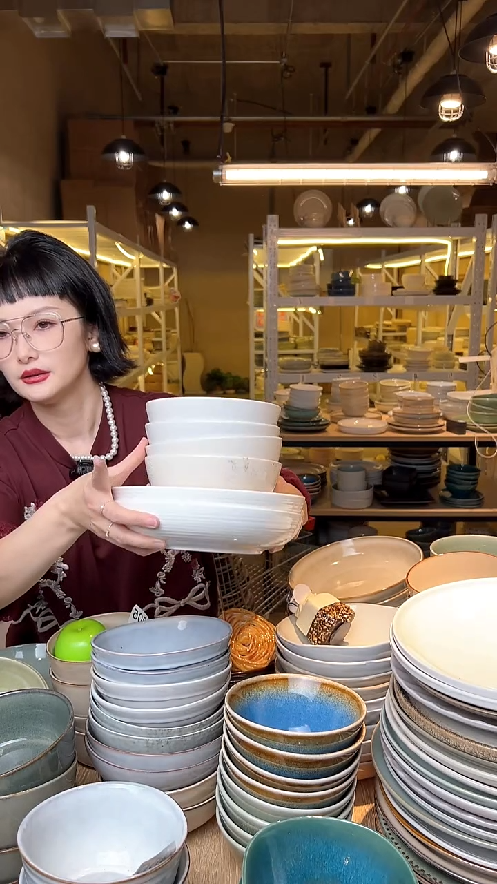 瓷159外贸尾货高温釉下彩陶瓷餐具默认微瑕