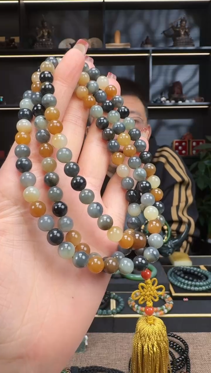 【闪购商品】和田玉1未镶嵌8mm楼兰108