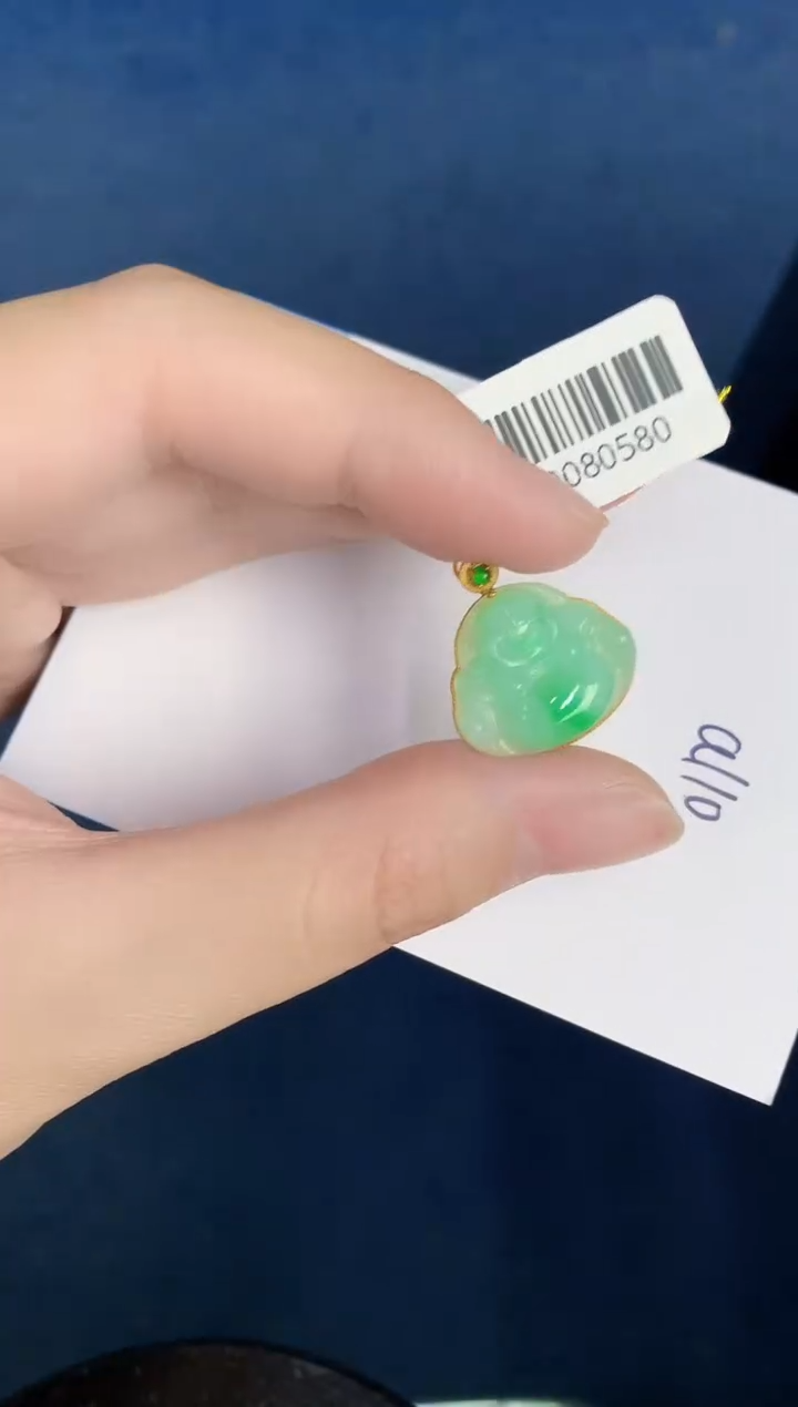 【闪购商品】翡翠颈饰18K金镶嵌000000000